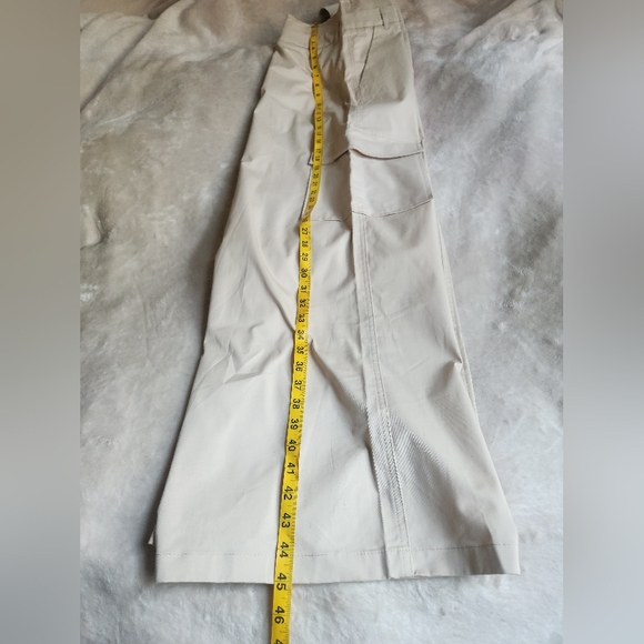 ZARA BELTED high waist GABARDINE PANTS (NWT) beige size L - Picture 7 of 16